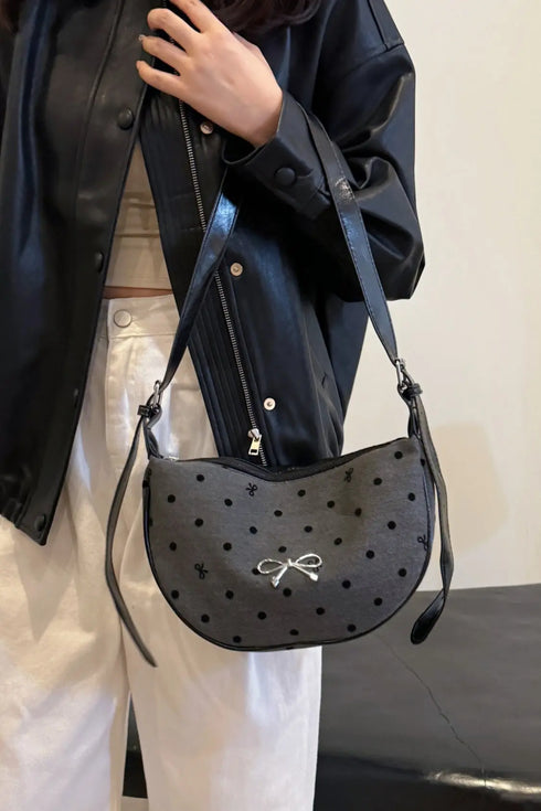 'Jolene' Bowknot Polyester Crossbody Bag - Celes Fashion